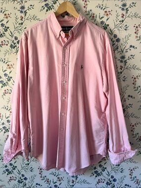 Ralph Lauren Long-Sleeve Pink Button-Down Shirt
